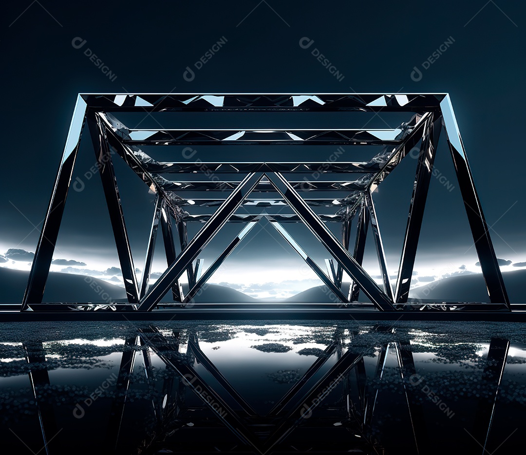 Fotografia de estrutura de ferro, estilo de palco de metal