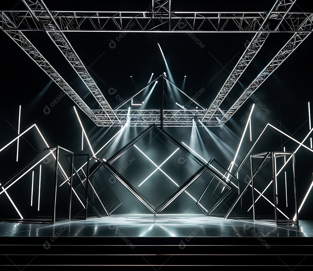 Fotografia de estrutura de ferro, estilo de palco de metal