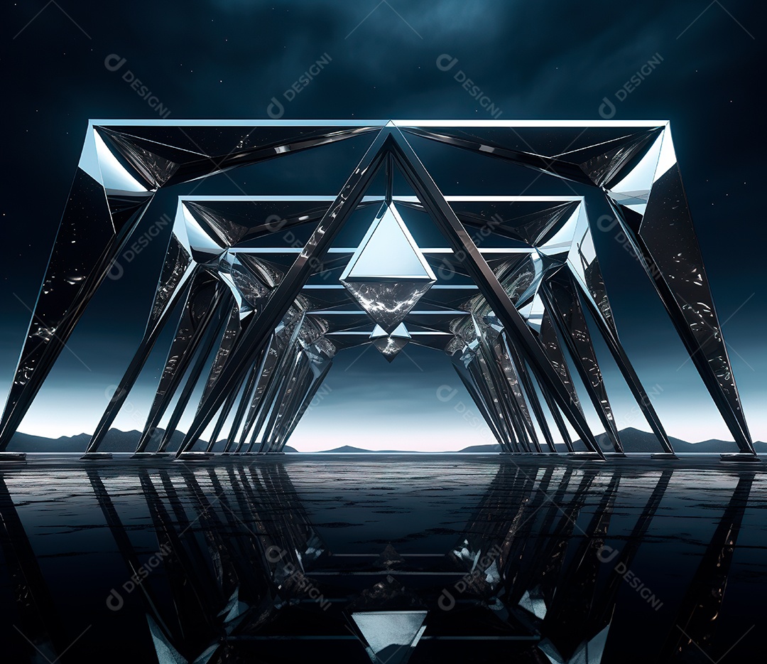 Fotografia de estrutura de ferro, estilo de palco de metal