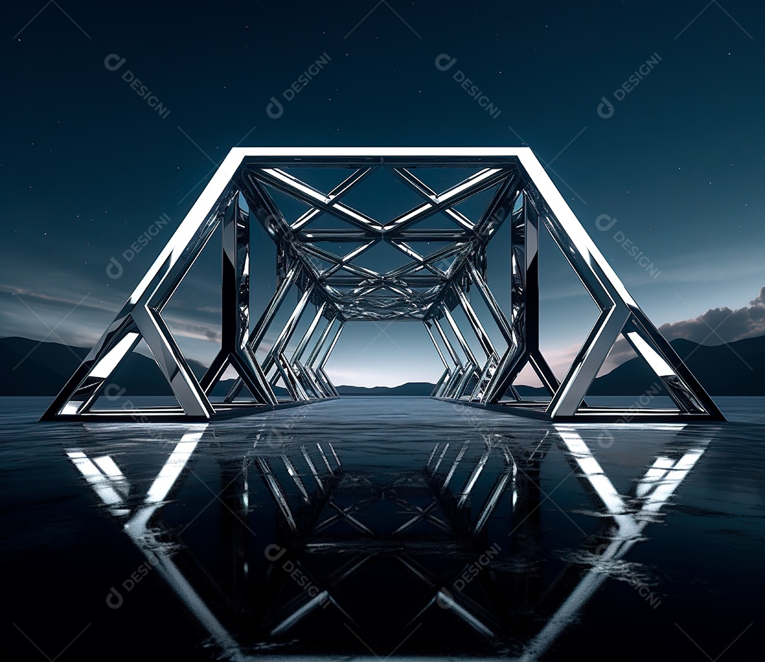 Fotografia de estrutura de ferro, estilo de palco de metal