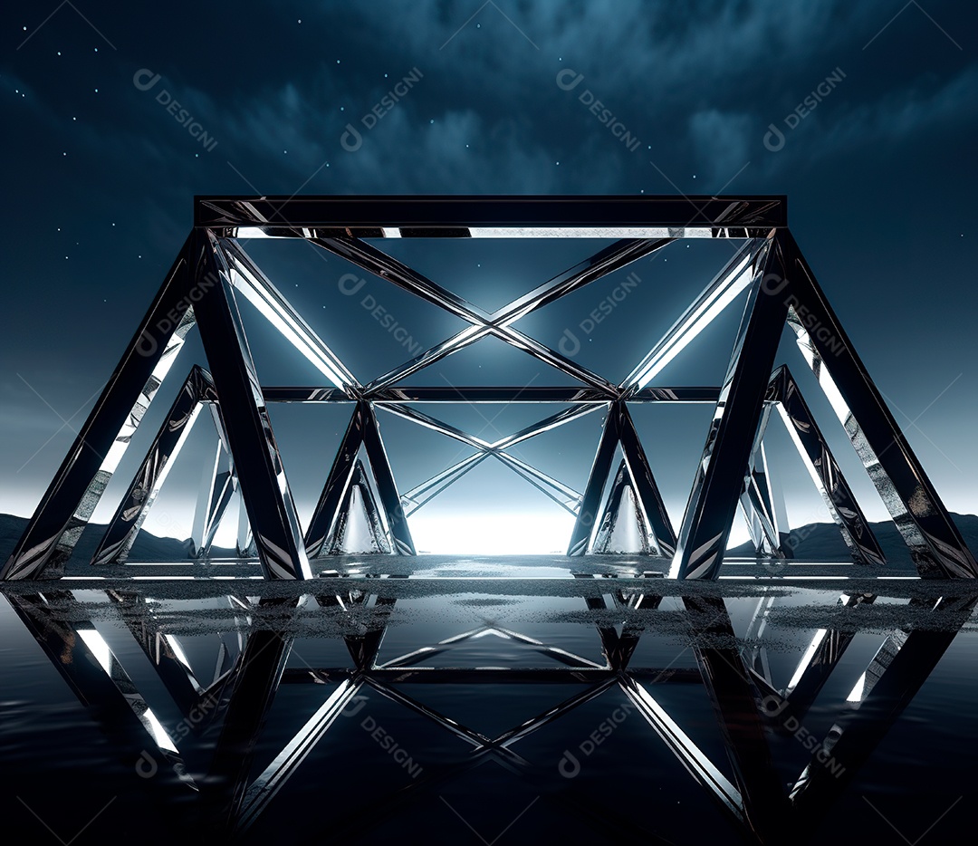 Fotografia de estrutura de ferro, estilo de palco de metal