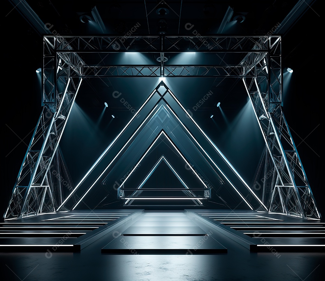 fotografia de estrutura de ferro, estilo de palco de metal263