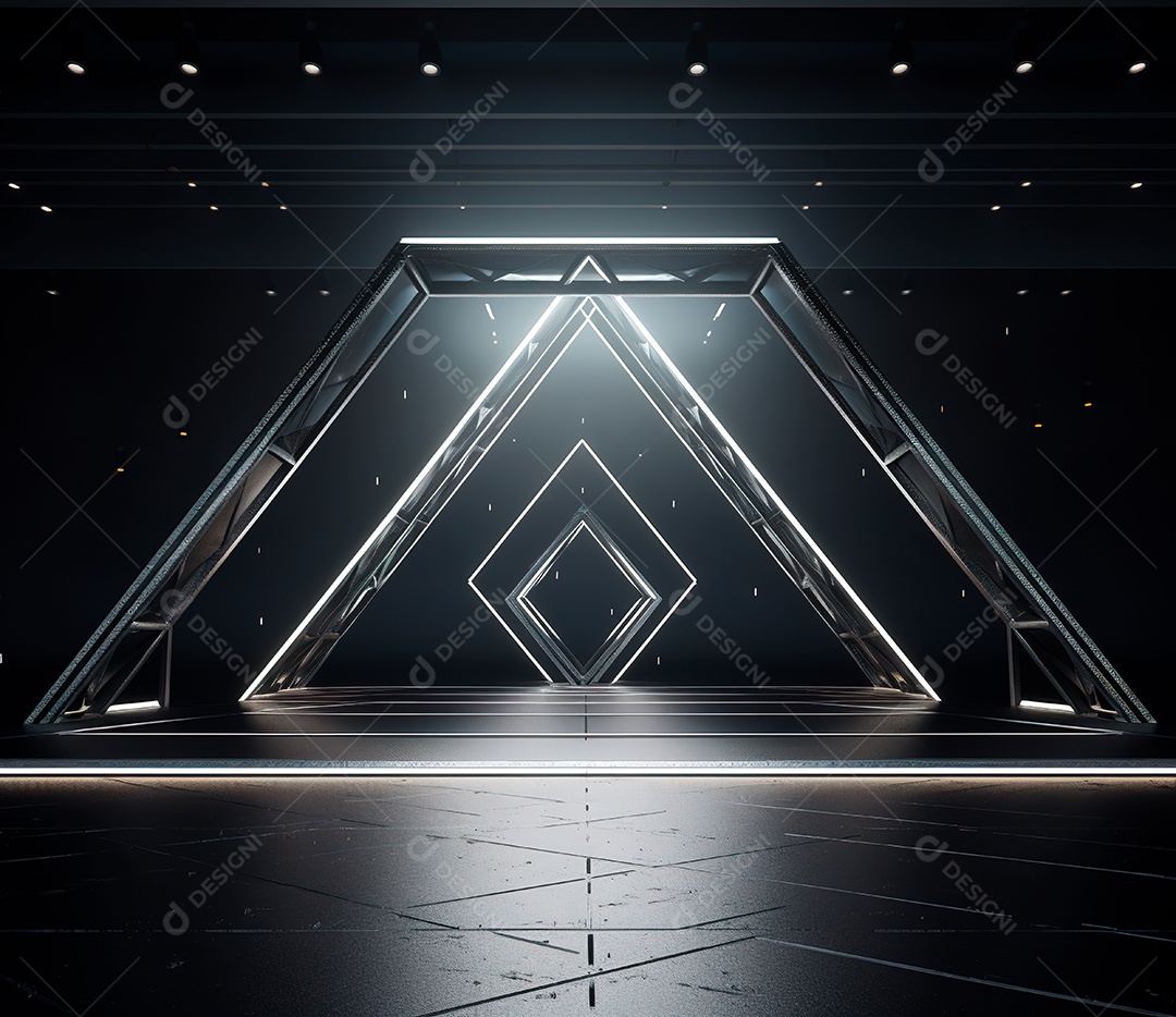 Fotografia de estrutura de ferro, estilo de palco de metal