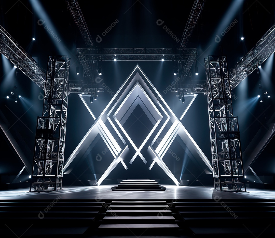 Fotografia de estrutura de ferro, estilo de palco de metal