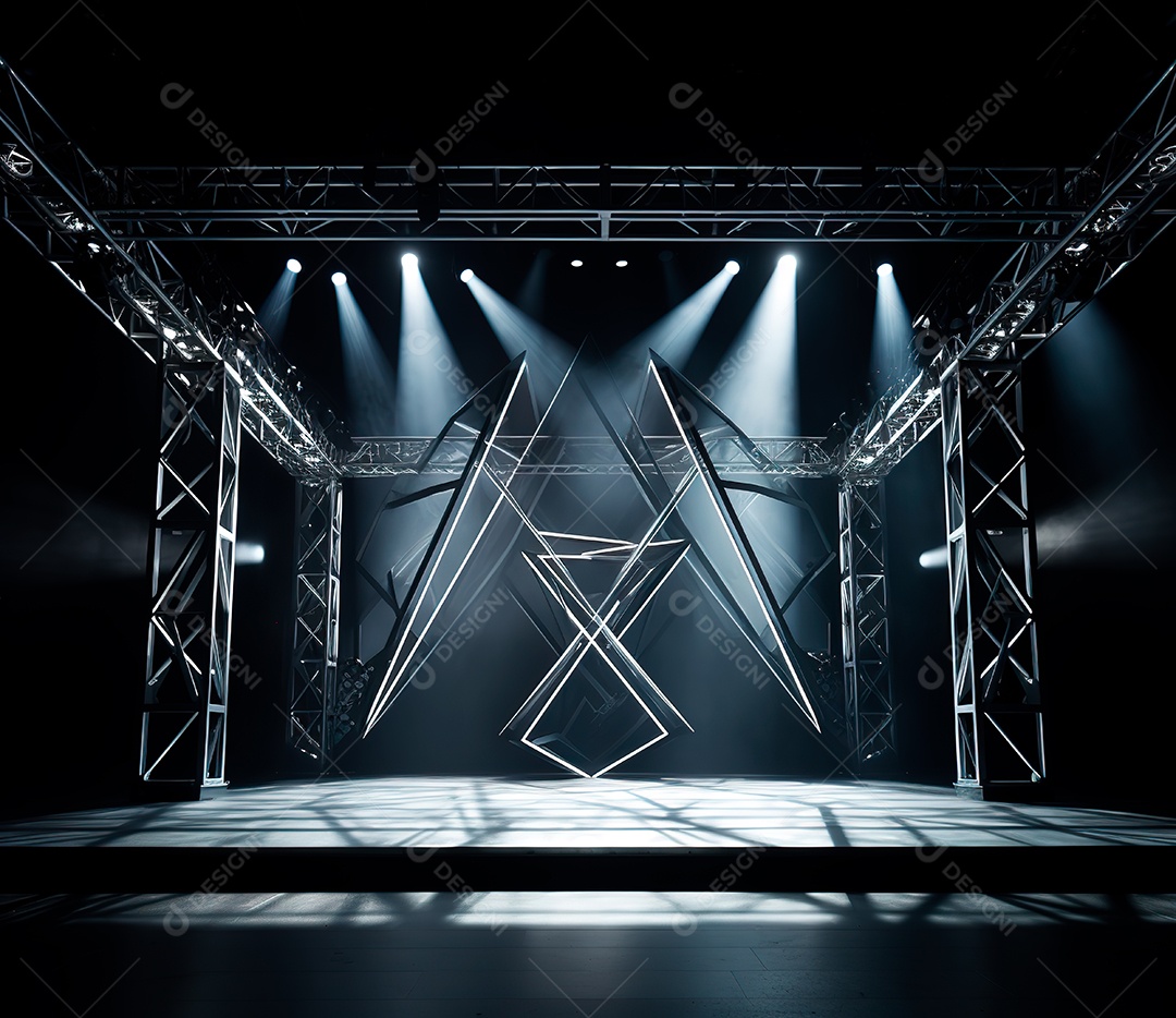 Fotografia de estrutura de ferro, estilo de palco de metal