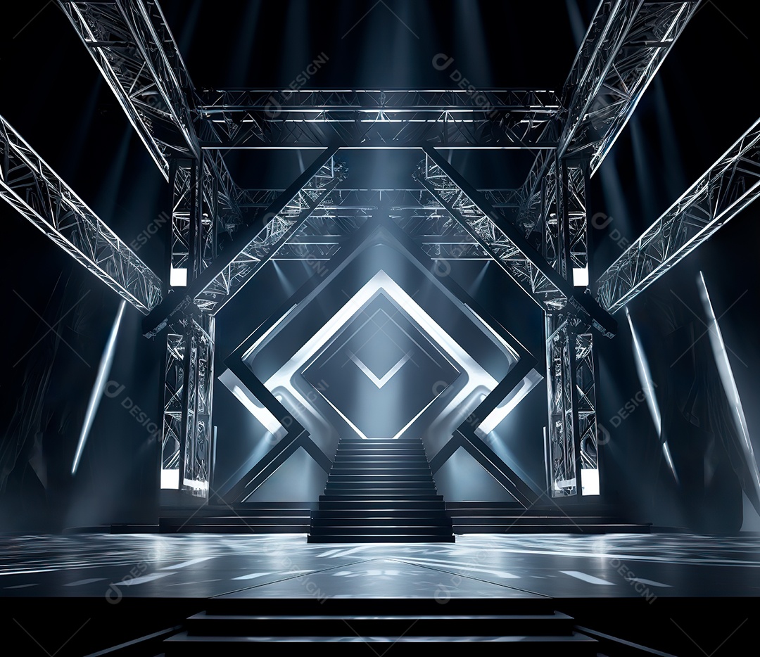 Fotografia de estrutura de ferro, estilo de palco de metal