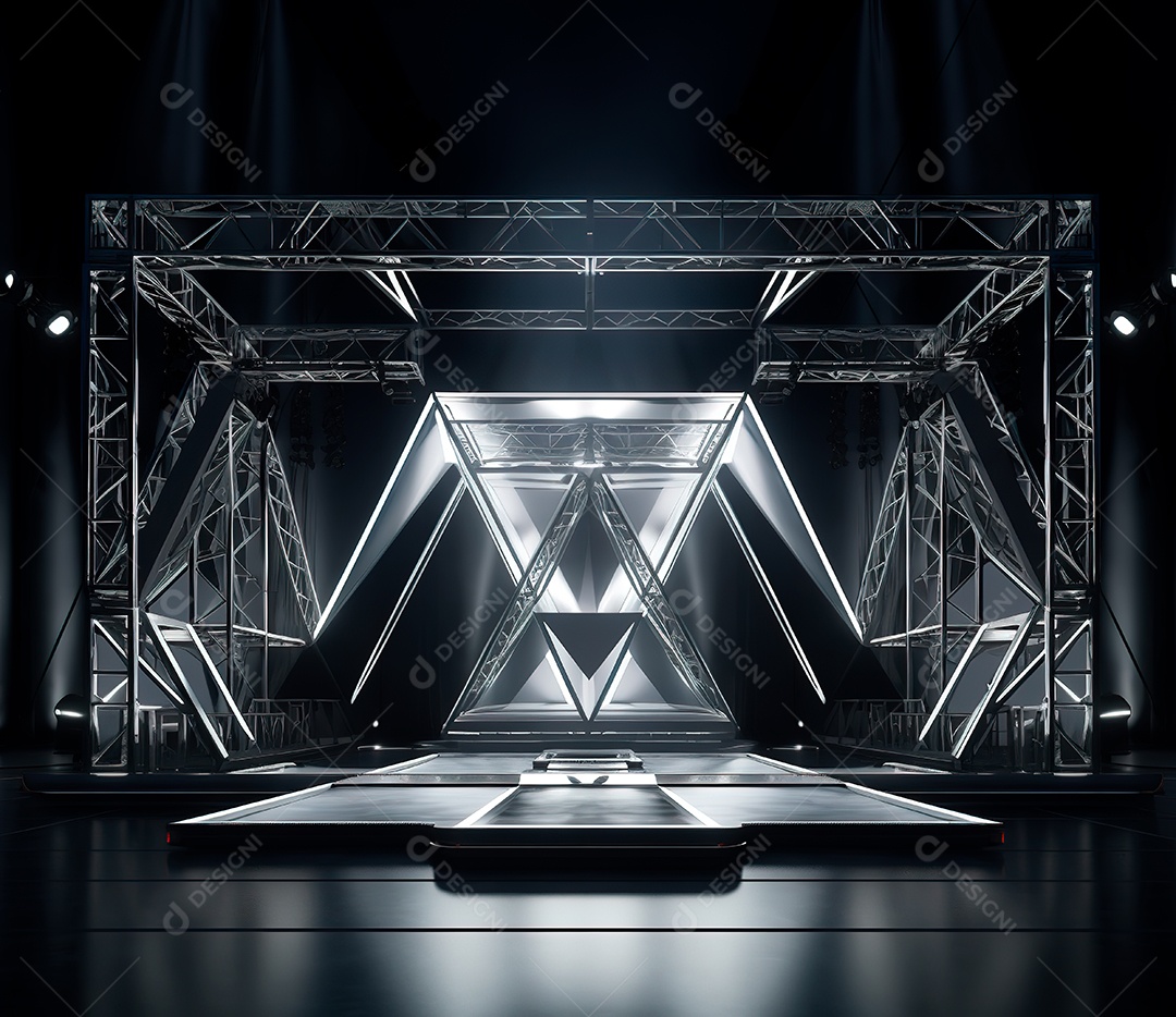 Fotografia de estrutura de ferro, estilo de palco de metal