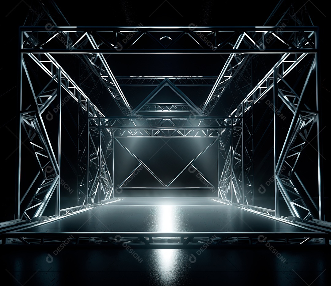 Fotografia de estrutura de ferro, estilo de palco de metal