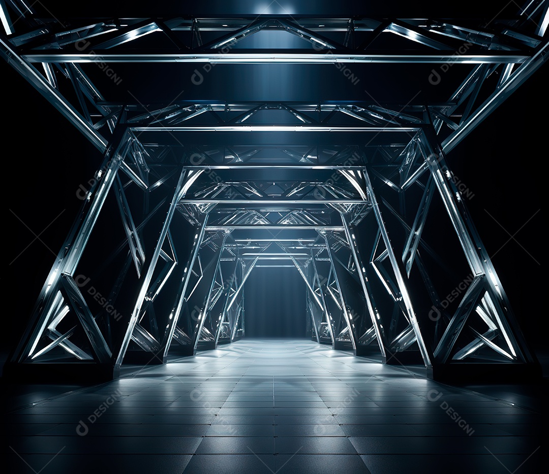 Fotografia de estrutura de ferro, estilo de palco de metal