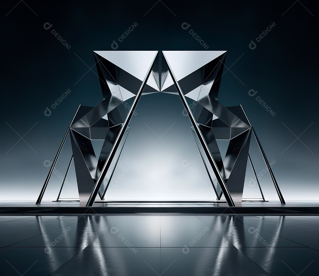 Fotografia de estrutura de ferro, estilo de palco de metal