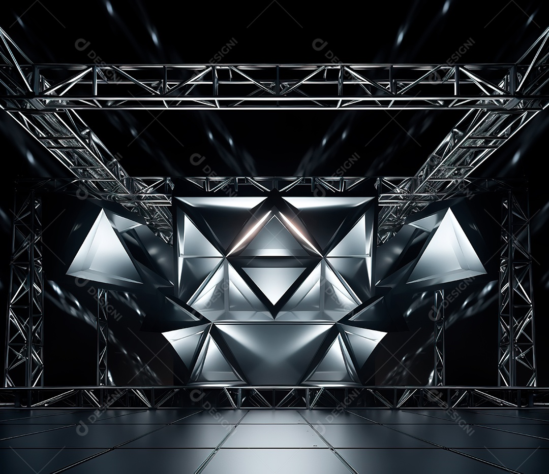 Fotografia de estrutura de ferro, estilo de palco de metal