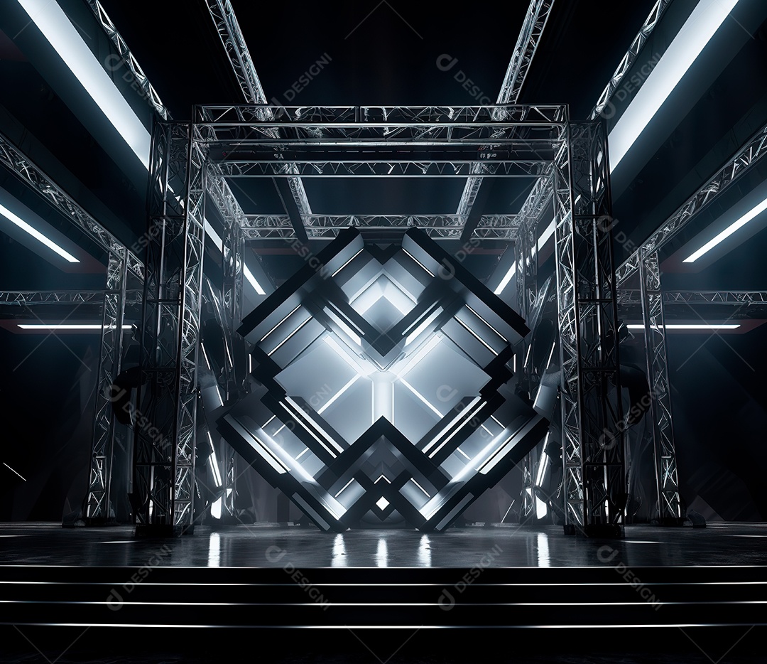 Fotografia de estrutura de ferro, estilo de palco de metal