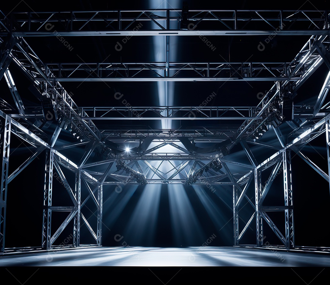 Fotografia de estrutura de ferro, estilo de palco de metal