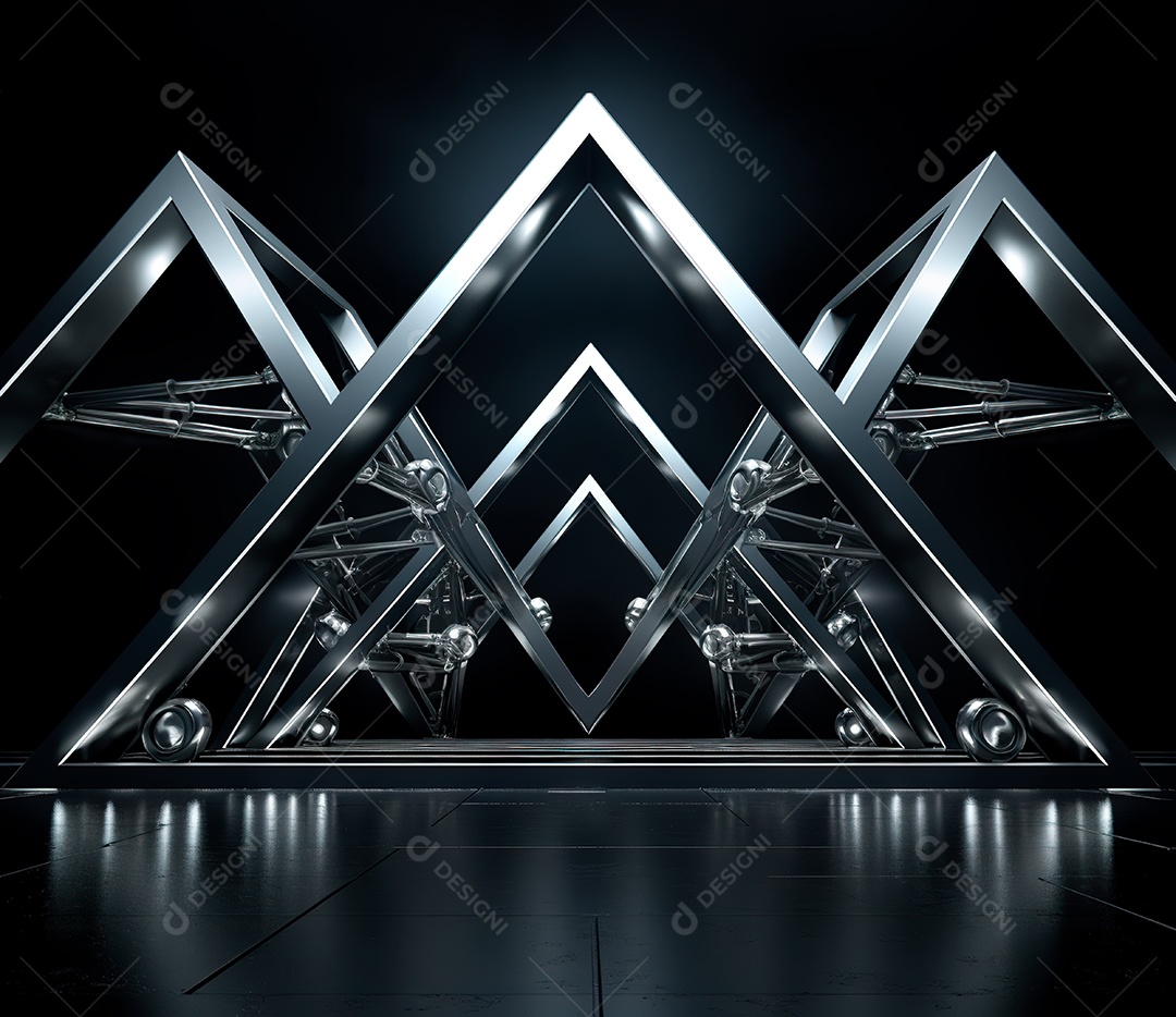 Fotografia de estrutura de ferro, estilo de palco de metal