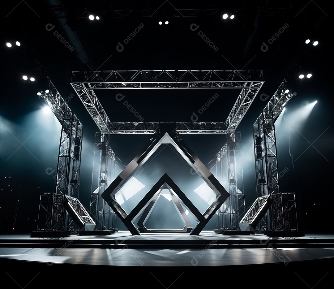 Fotografia de estrutura de ferro, estilo de palco de metal