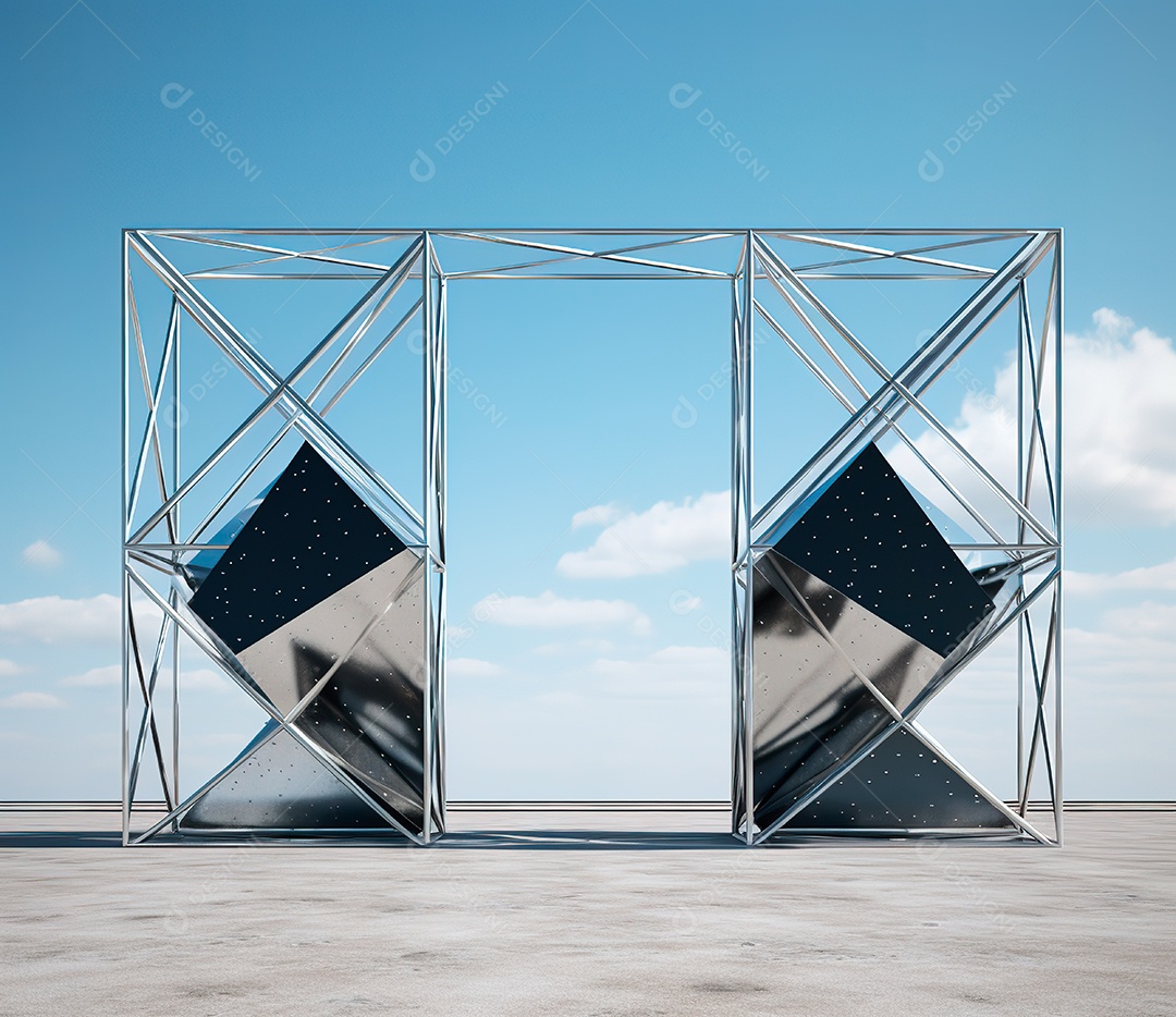 Fotografia de estrutura de ferro, estilo de palco de metal