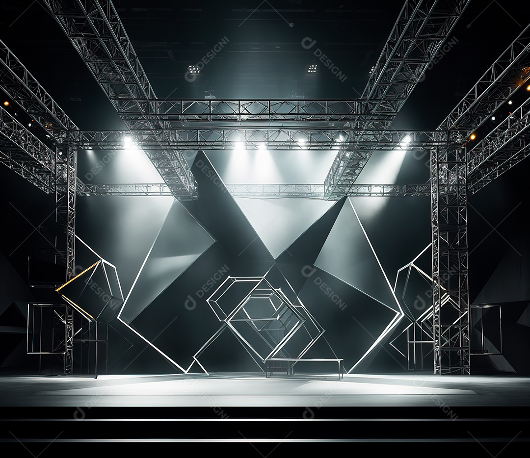 Fotografia de estrutura de ferro, estilo de palco de metal