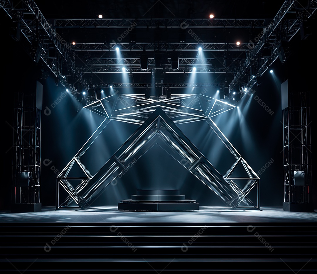 Fotografia de estrutura de ferro, estilo de palco de metal