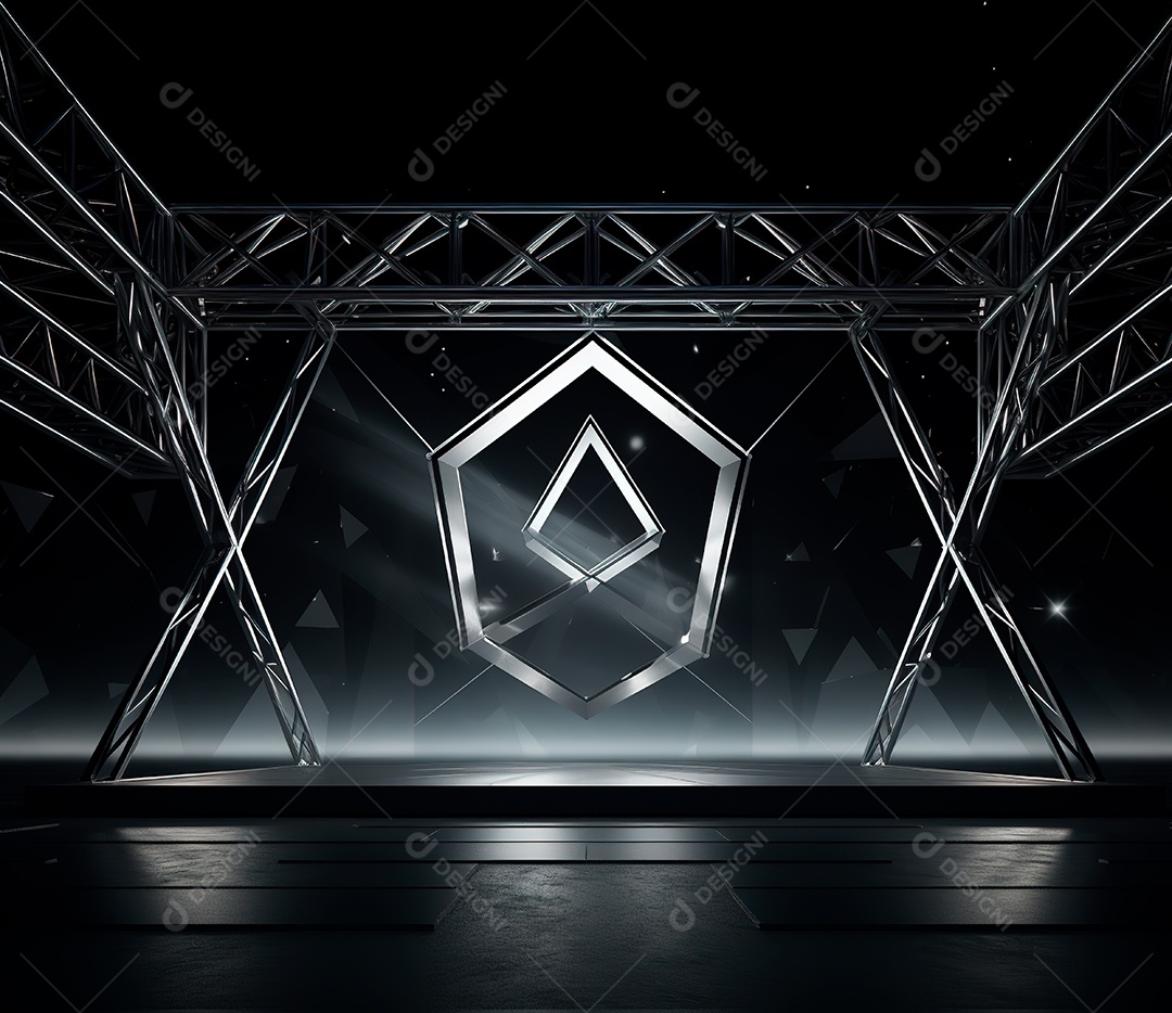 Fotografia de estrutura de ferro, estilo de palco de metal