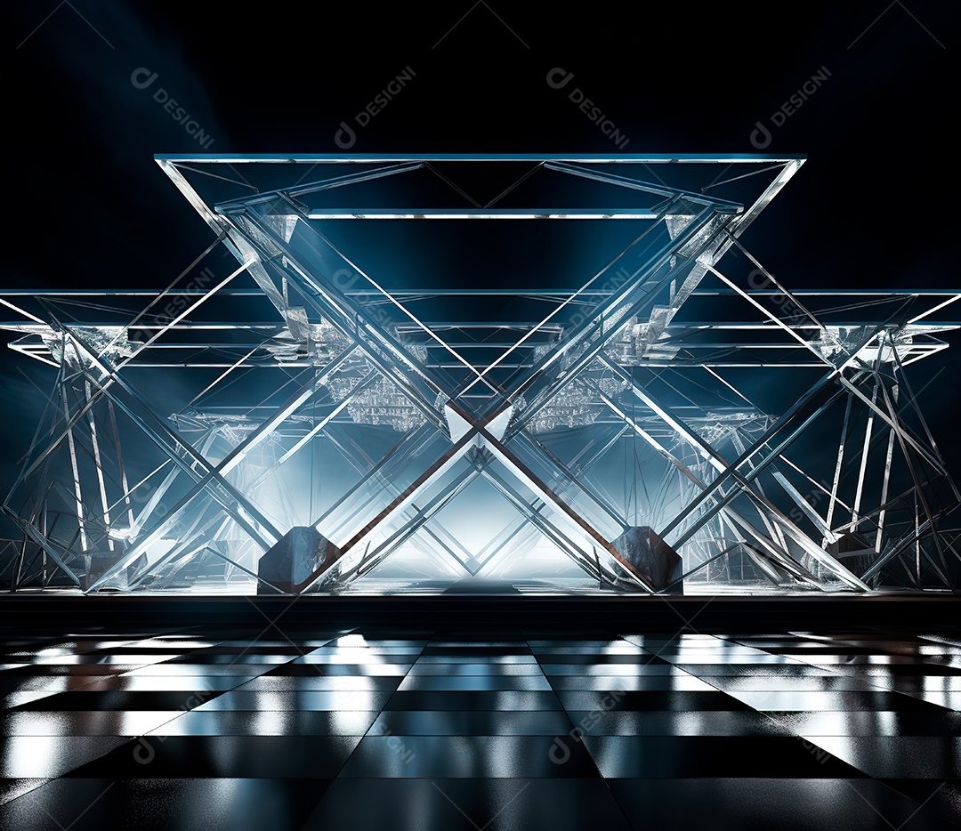 Fotografia de estrutura de ferro, estilo de palco de metal