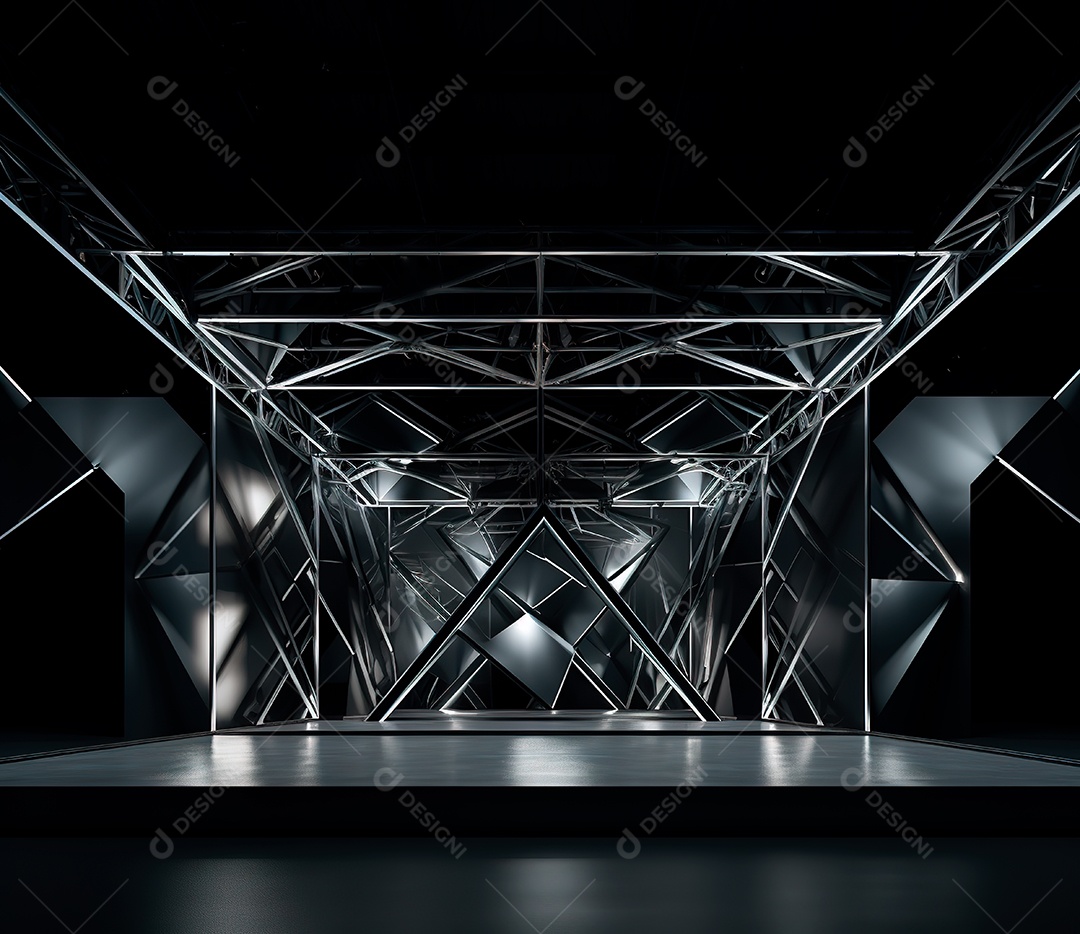 Fotografia de estrutura de ferro, estilo de palco de metal