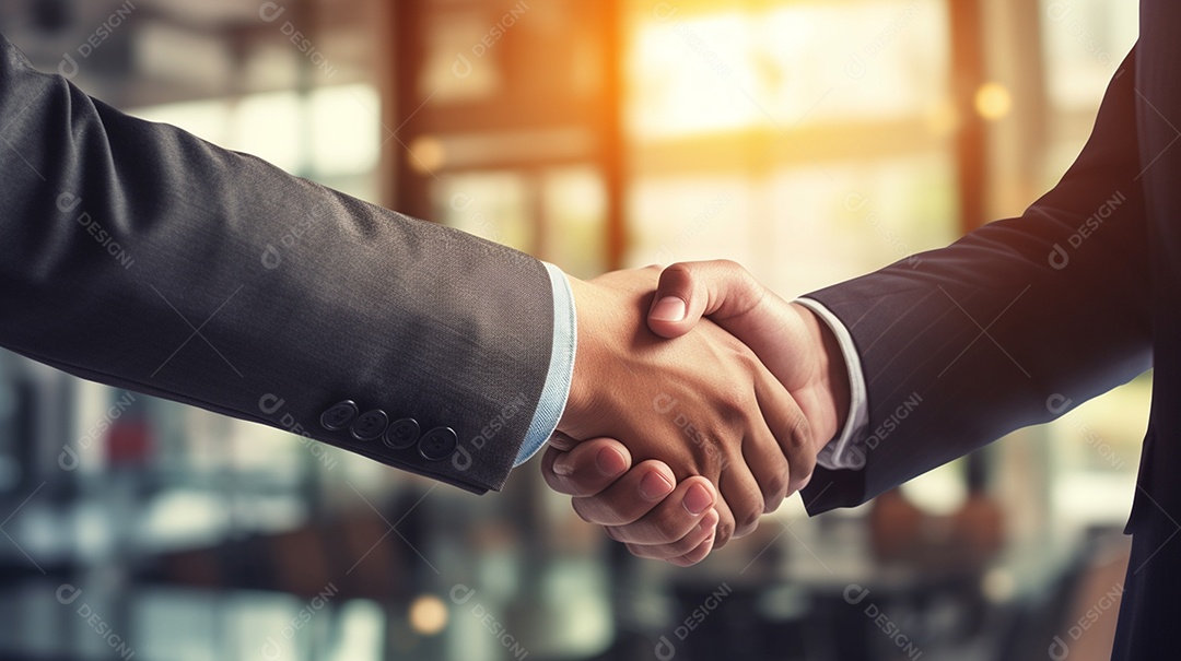 Duas pessoas de negócios discutindo trabalho durante uma reunião