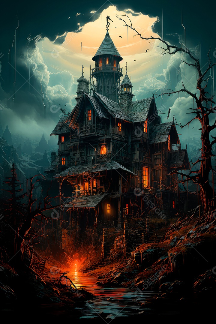 Fundo assustador Halloween