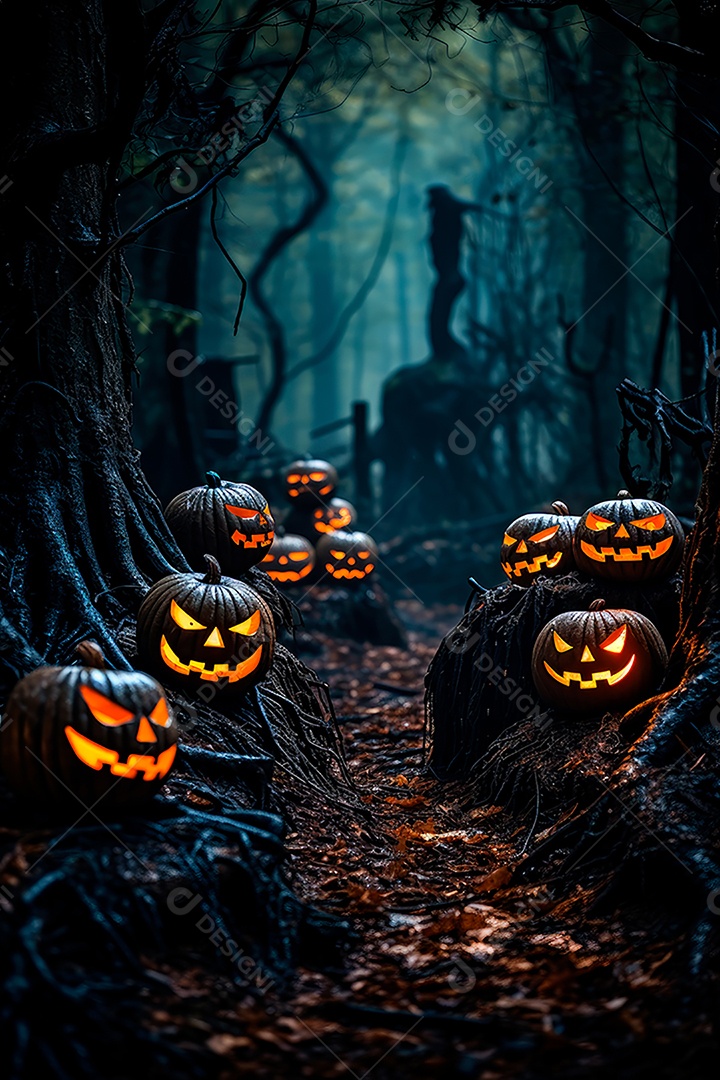 Plano de fundo assustador de halloween