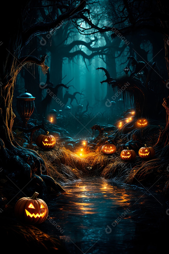 Plano de fundo assustador de halloween