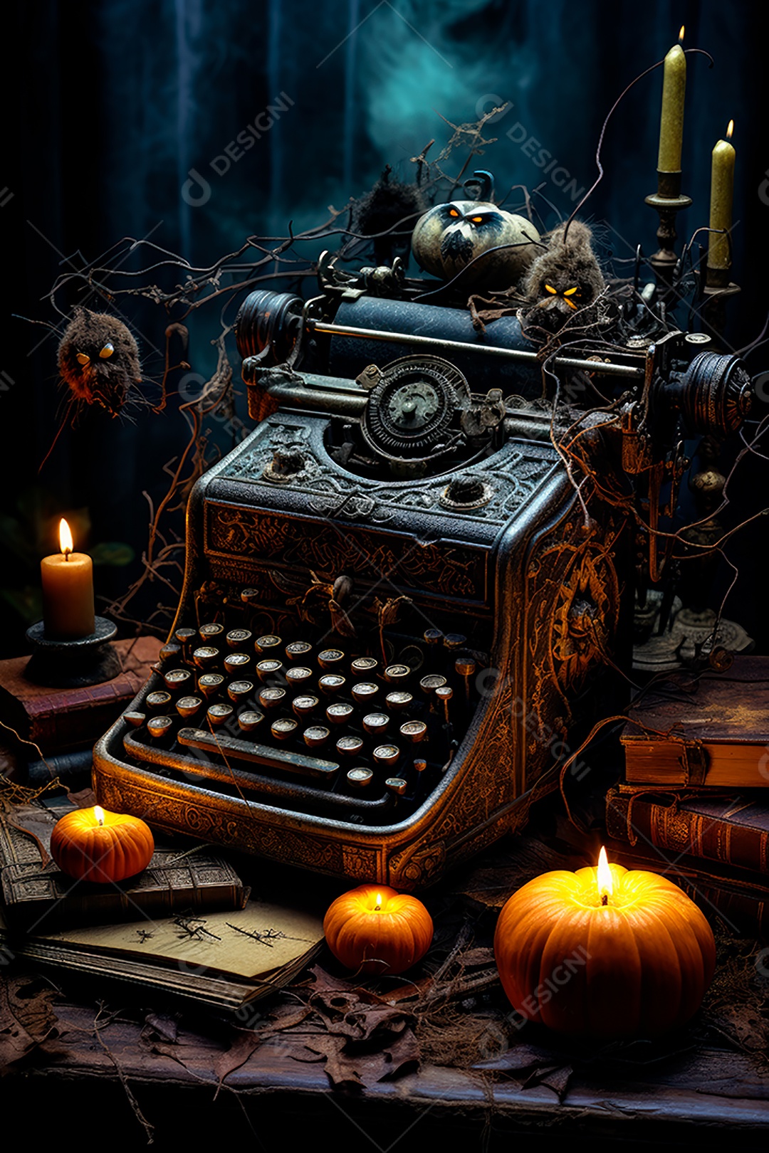 Plano de fundo assustador de halloween