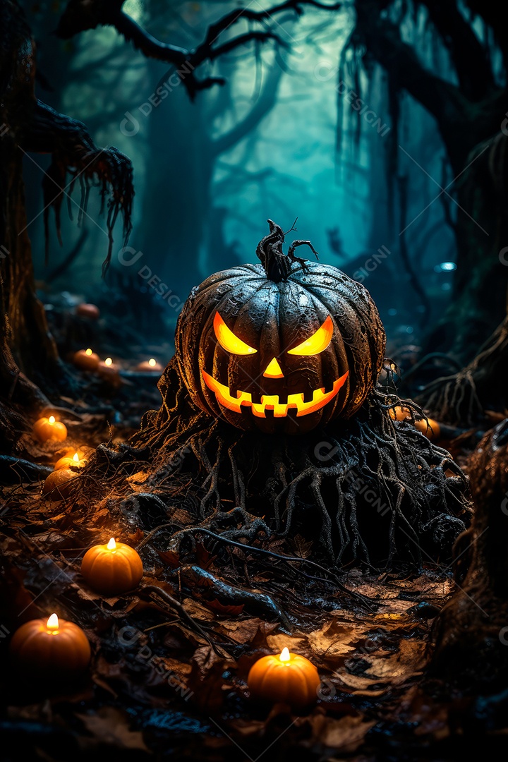 Plano de fundo assustador de halloween