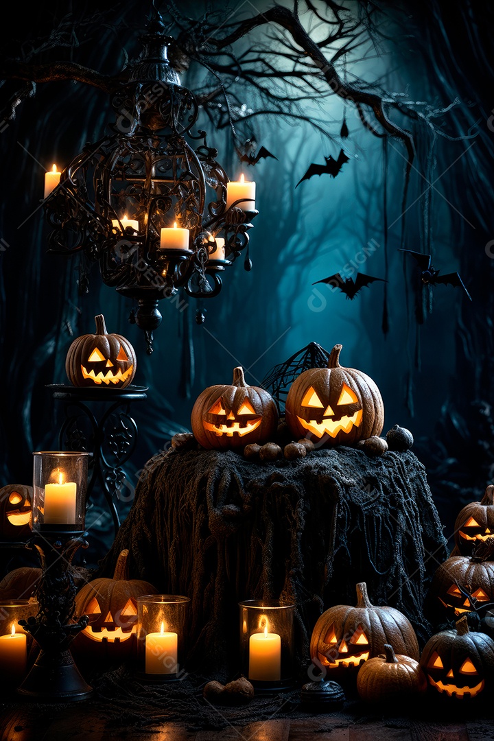 Plano de fundo assustador de halloween