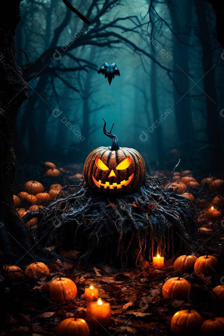 Plano de fundo assustador de halloween