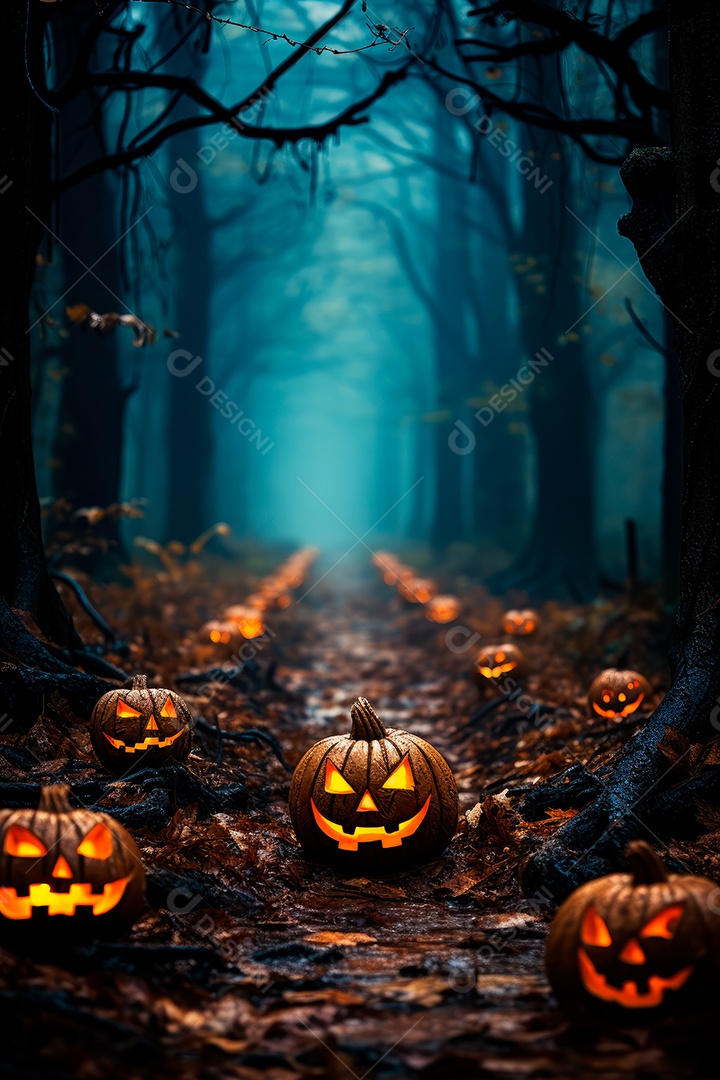 Plano de fundo assustador de halloween