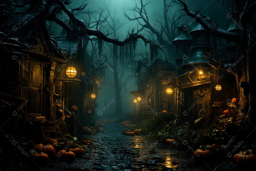 Plano de fundo assustador de halloween63