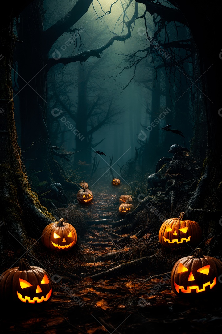 Plano de fundo assustador de halloween