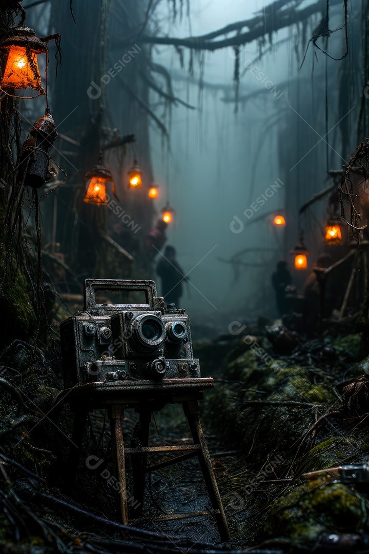 Plano de fundo assustador de halloween