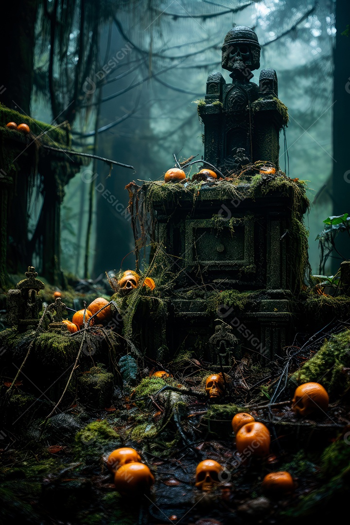 Plano de fundo assustador de halloween