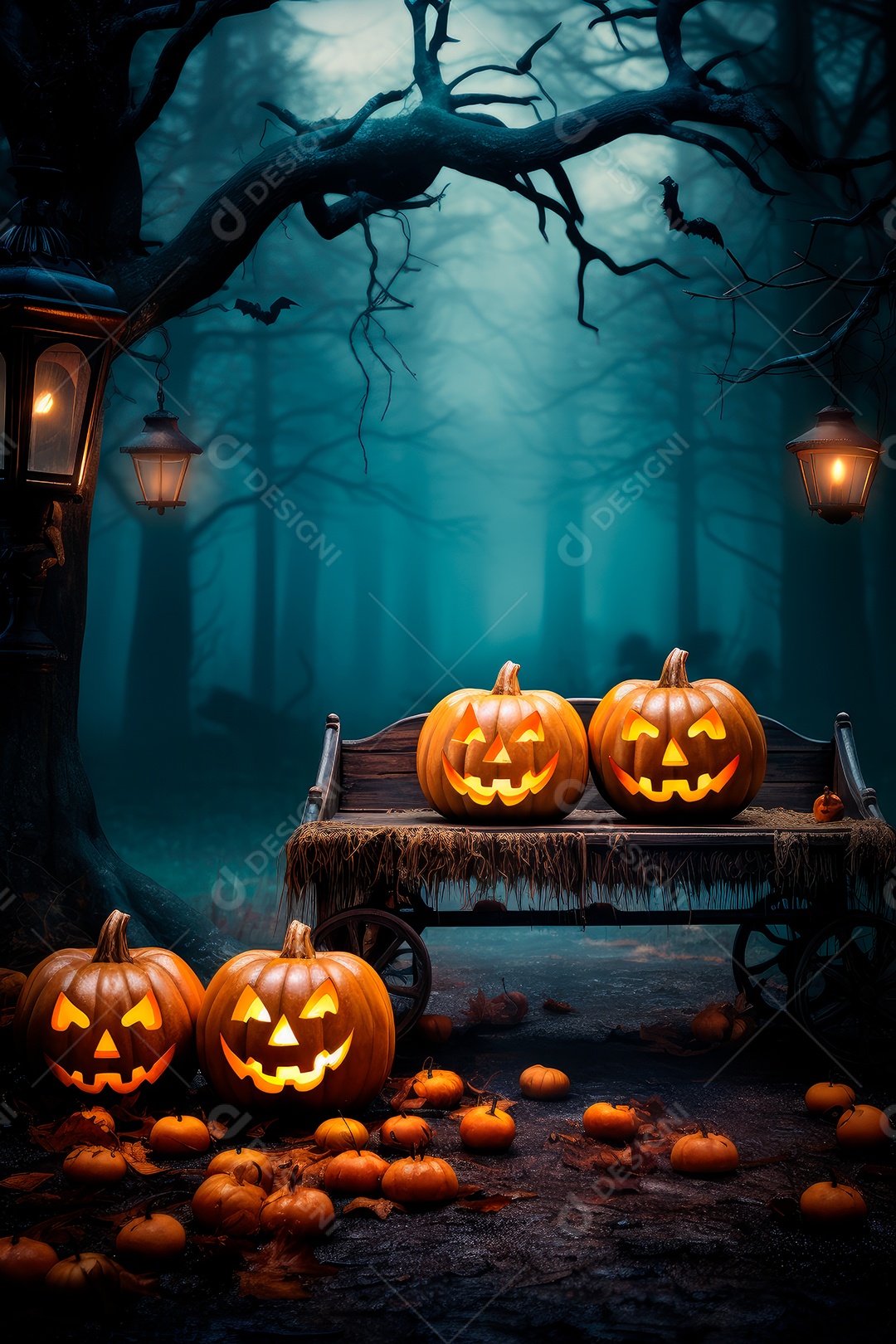 Plano de fundo assustador de halloween