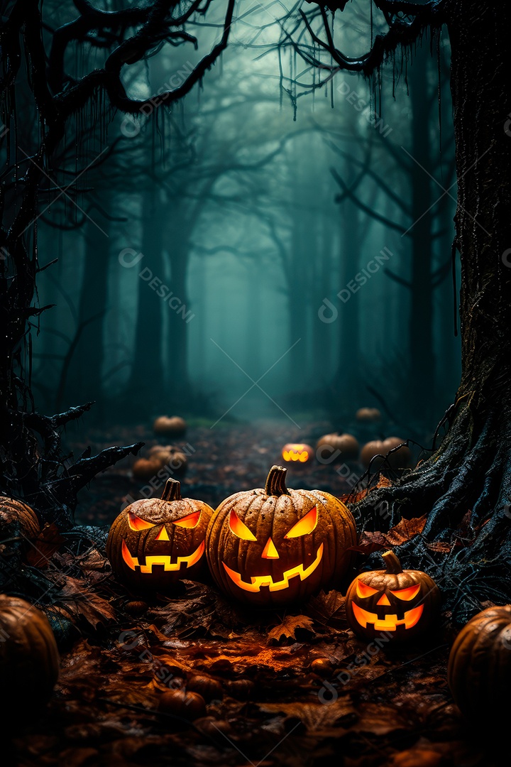 Plano de fundo assustador de halloween