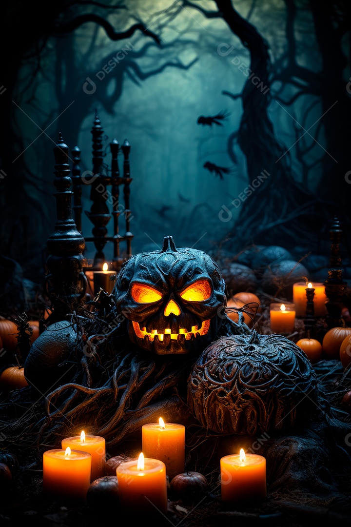 Plano de fundo assustador de halloween