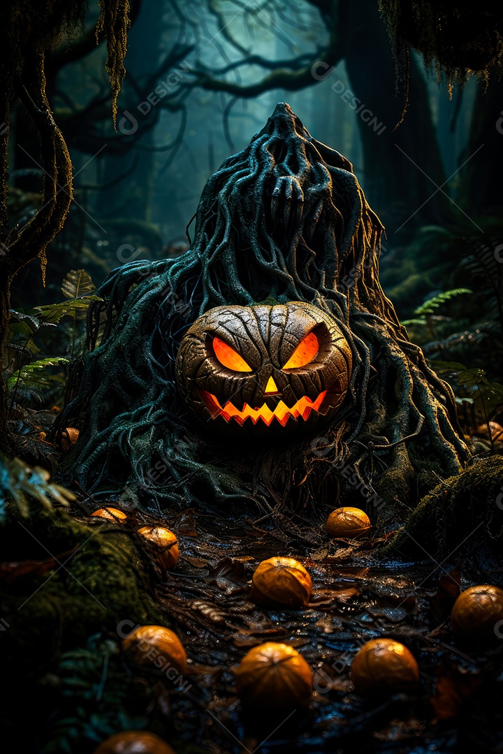 Plano de fundo assustador de halloween