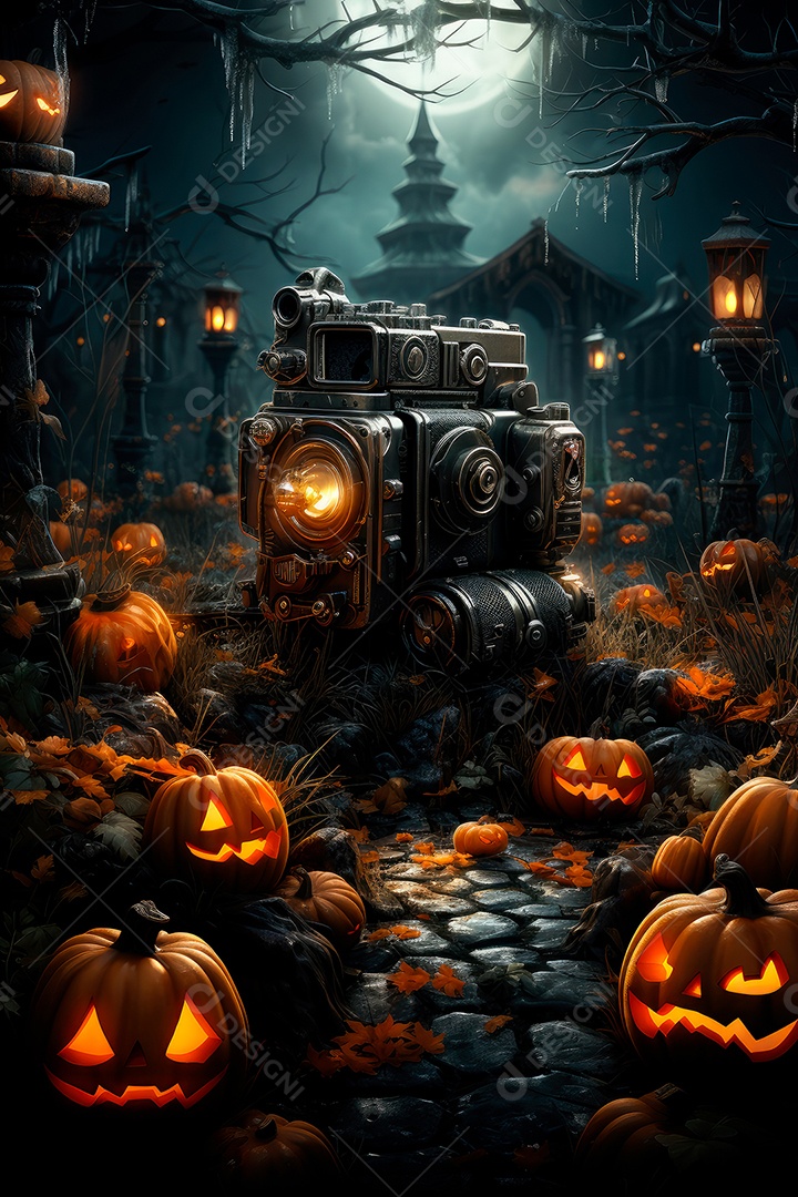 Plano de fundo assustador de halloween