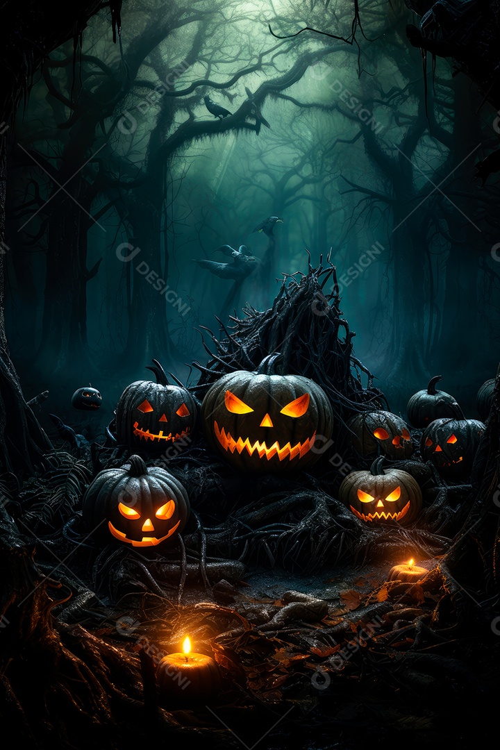 Plano de fundo assustador de halloween