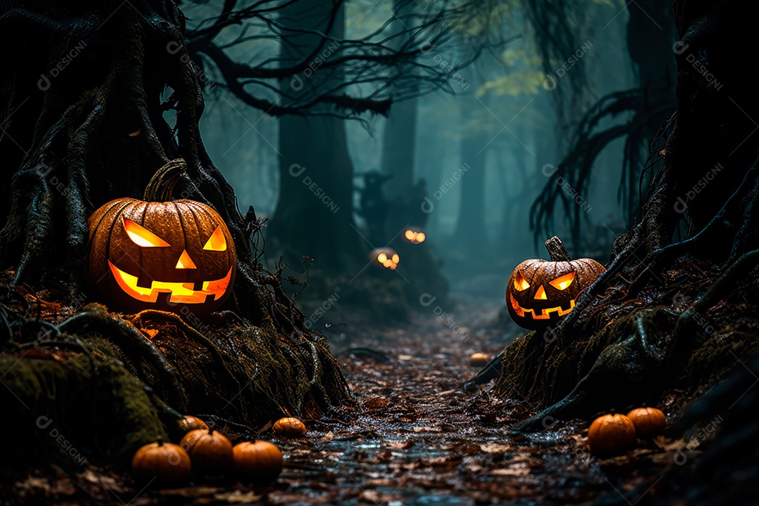 Plano de fundo assustador de halloween