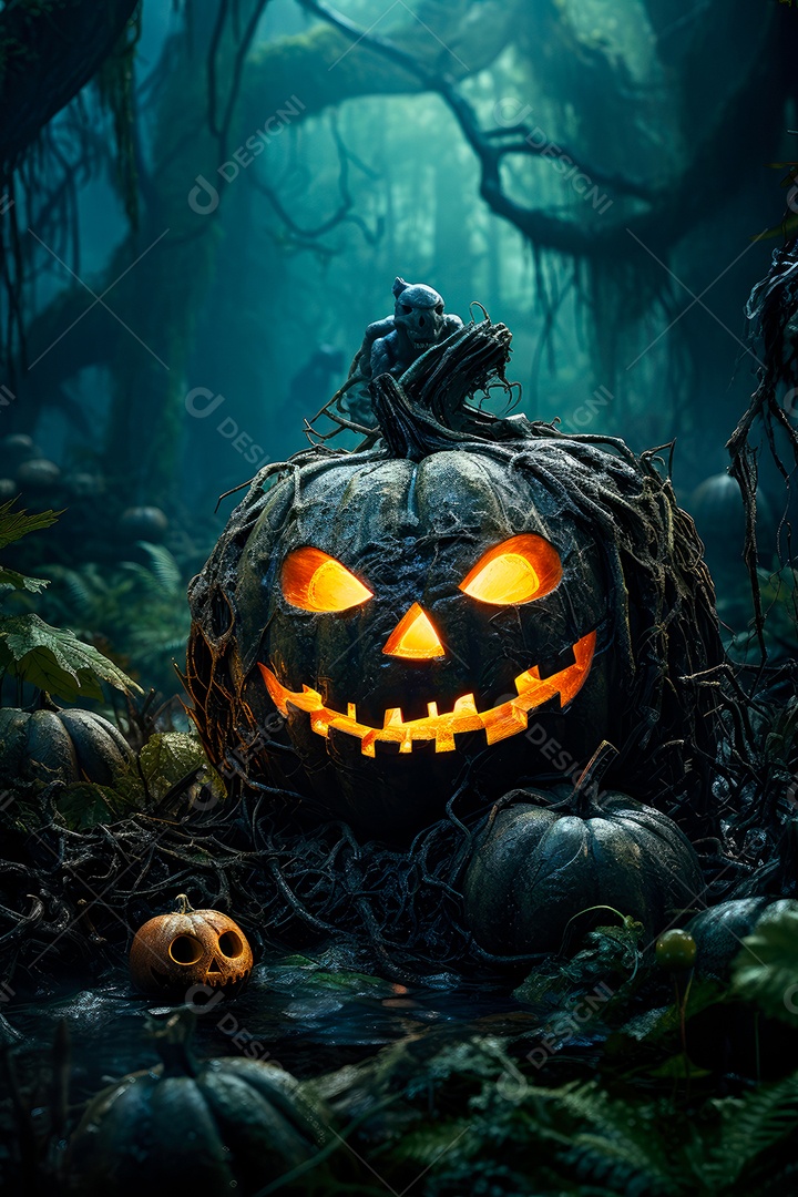 Plano de fundo assustador de halloween