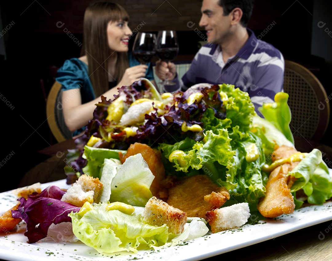 Salada gourmet deliciosa