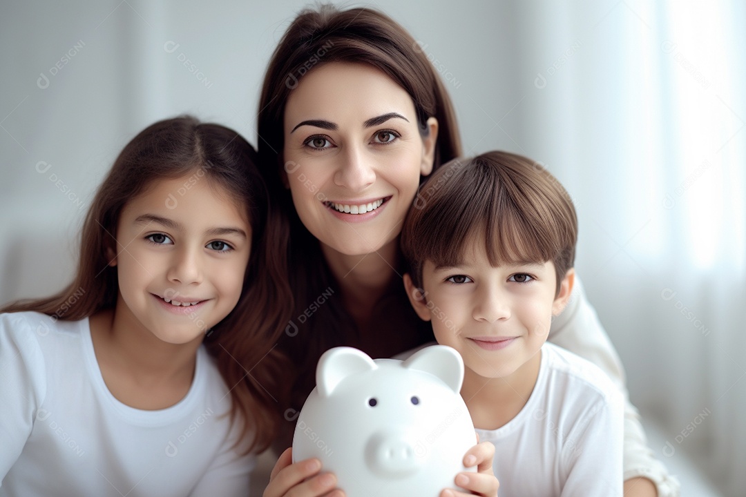 Mães ao lado de seus filhos