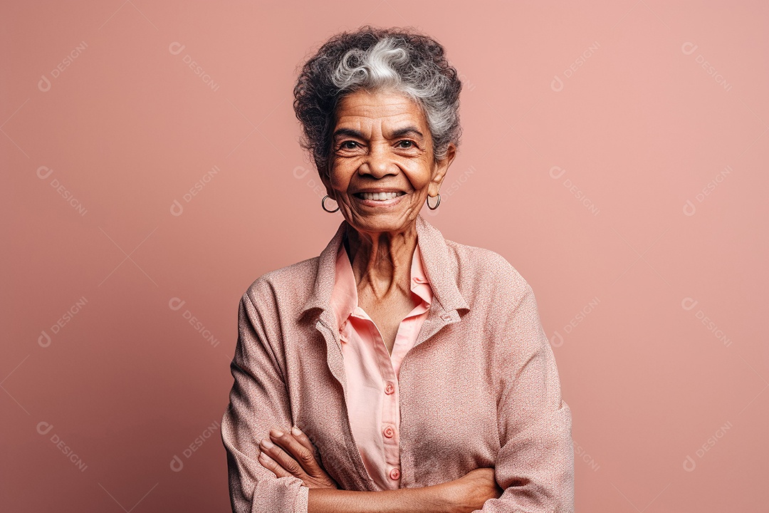 Imagem realista de mulher idosa