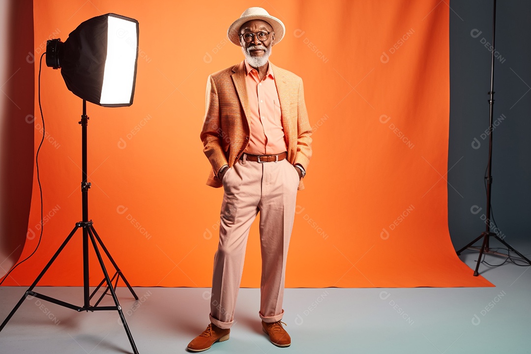 Imagem realista de homem idoso